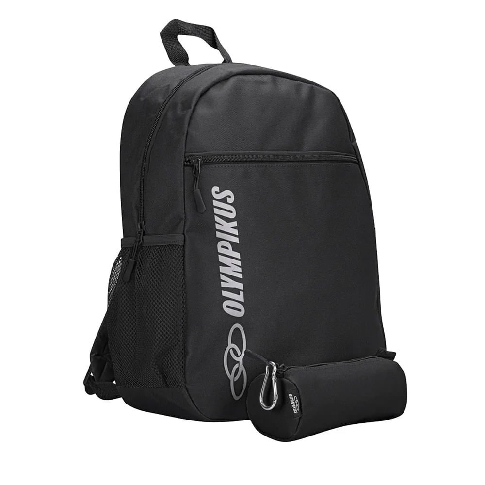 Mochila Unissex Olympikus Juvenil Preto Preto 3