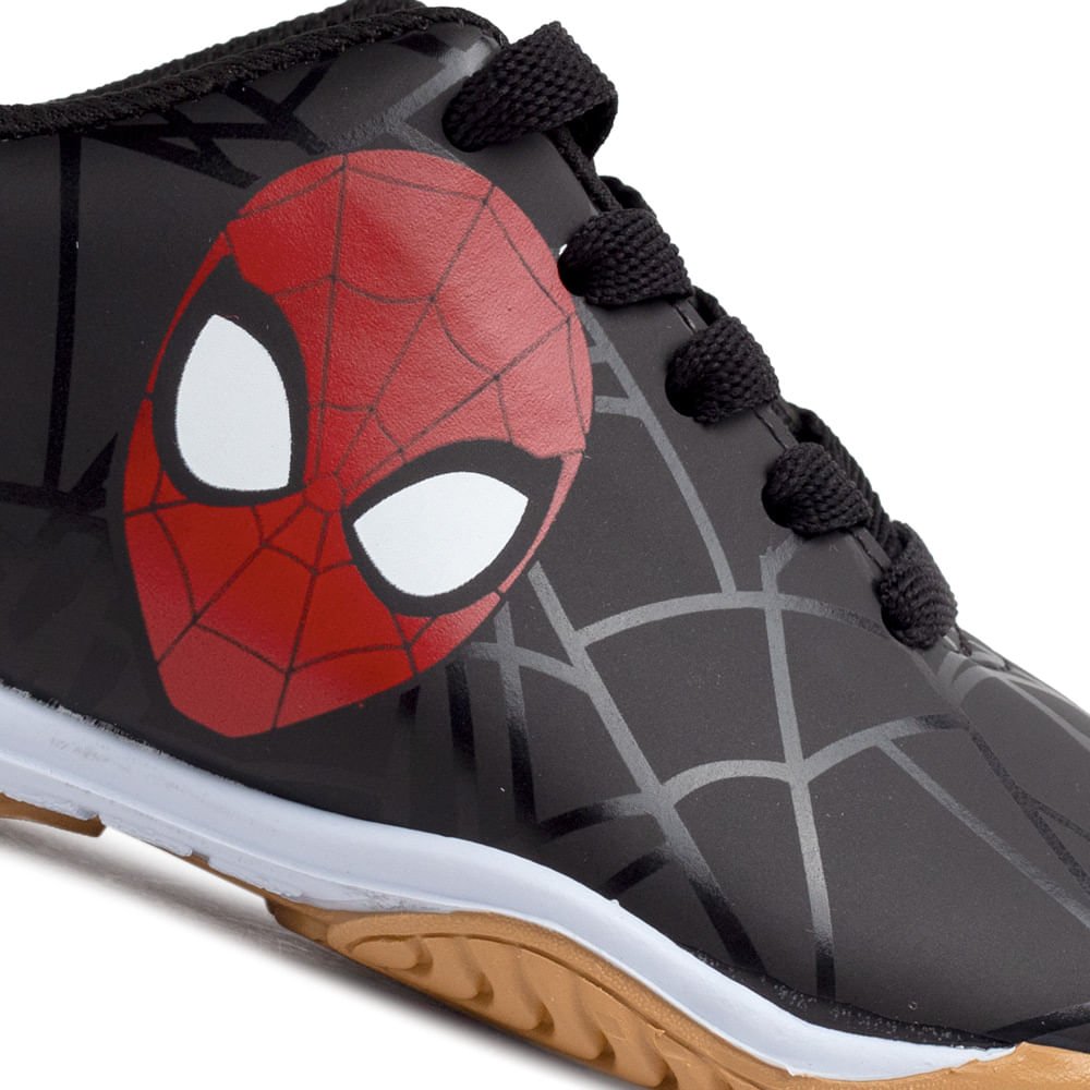 Tênis Infantil Dray Marvel Homem Aranha Preto Preto 5