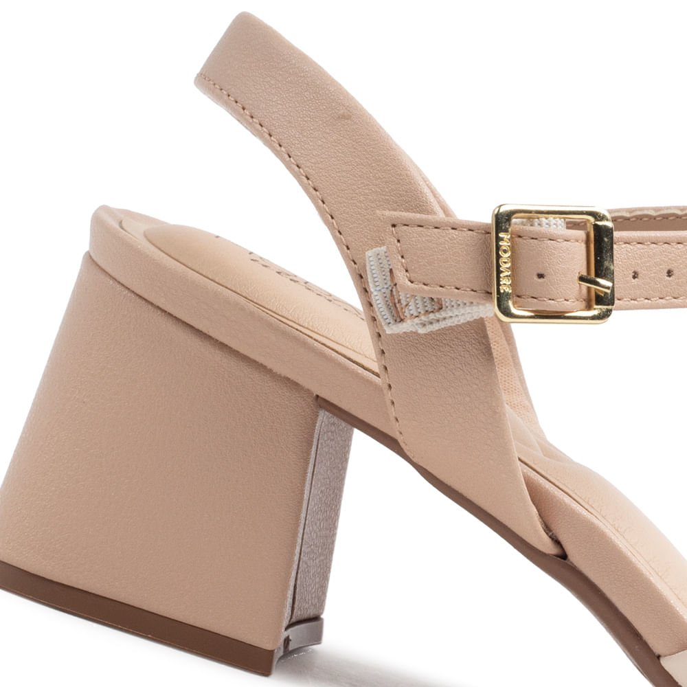 Sandália Feminina Modare com Tiras Bege Bege 5