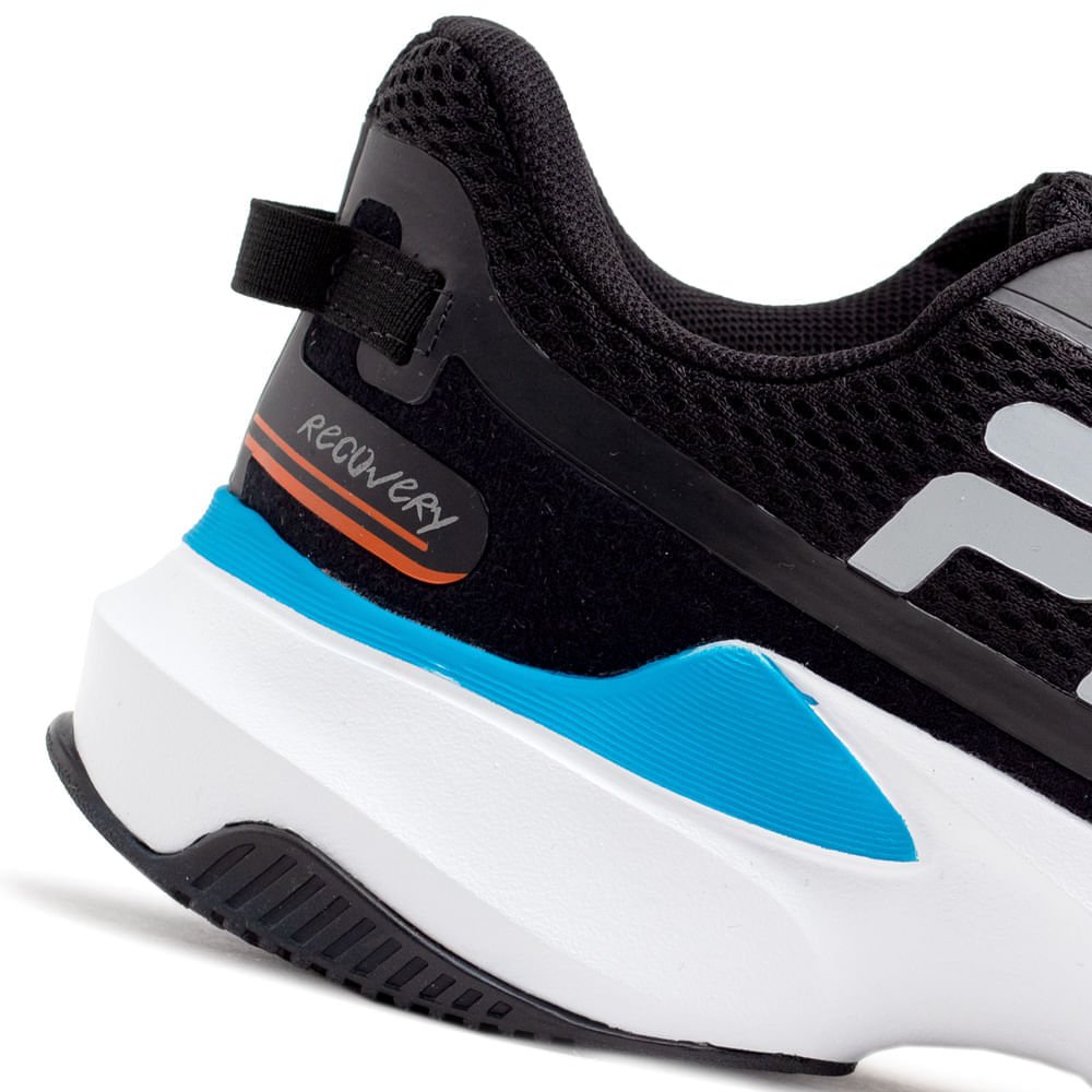 Tênis Masculino Fila Recovery Preto/azul Preto/Azul 5