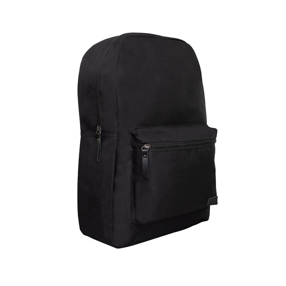 Mochila Unissex Convoy com Bolso Frontal Preto Preto 3