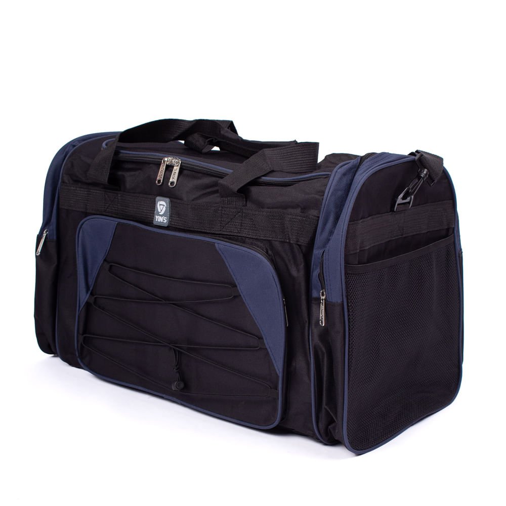 Sacola de Viagem Yins Média Preto/azul Preto 3