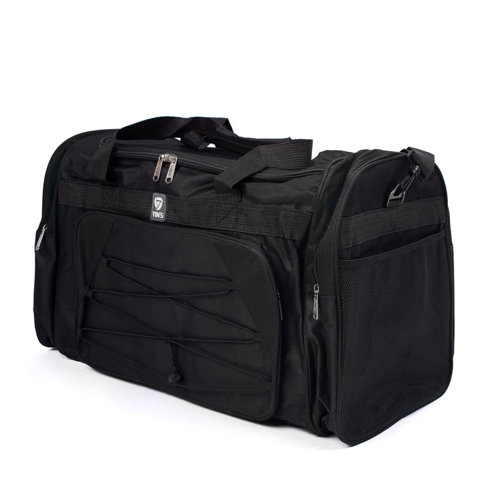 Sacola de Viagem Yins Média Preto Preto 3