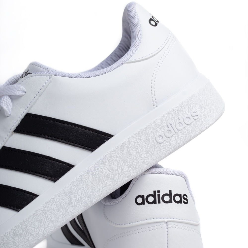 Tênis Masculino Adidas Grand Court Base 2.0 Branco/preto Branco/Preto 6