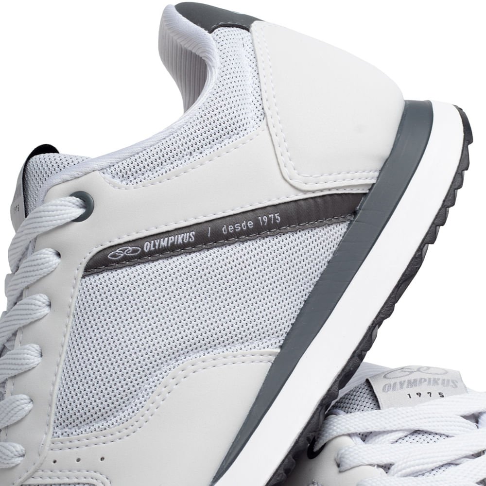 Tênis Masculino Olympikus Noventa Branco Branco 6
