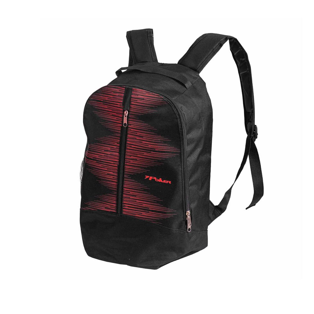 Mochila Unissex Poker Sigma Preto/vermelho