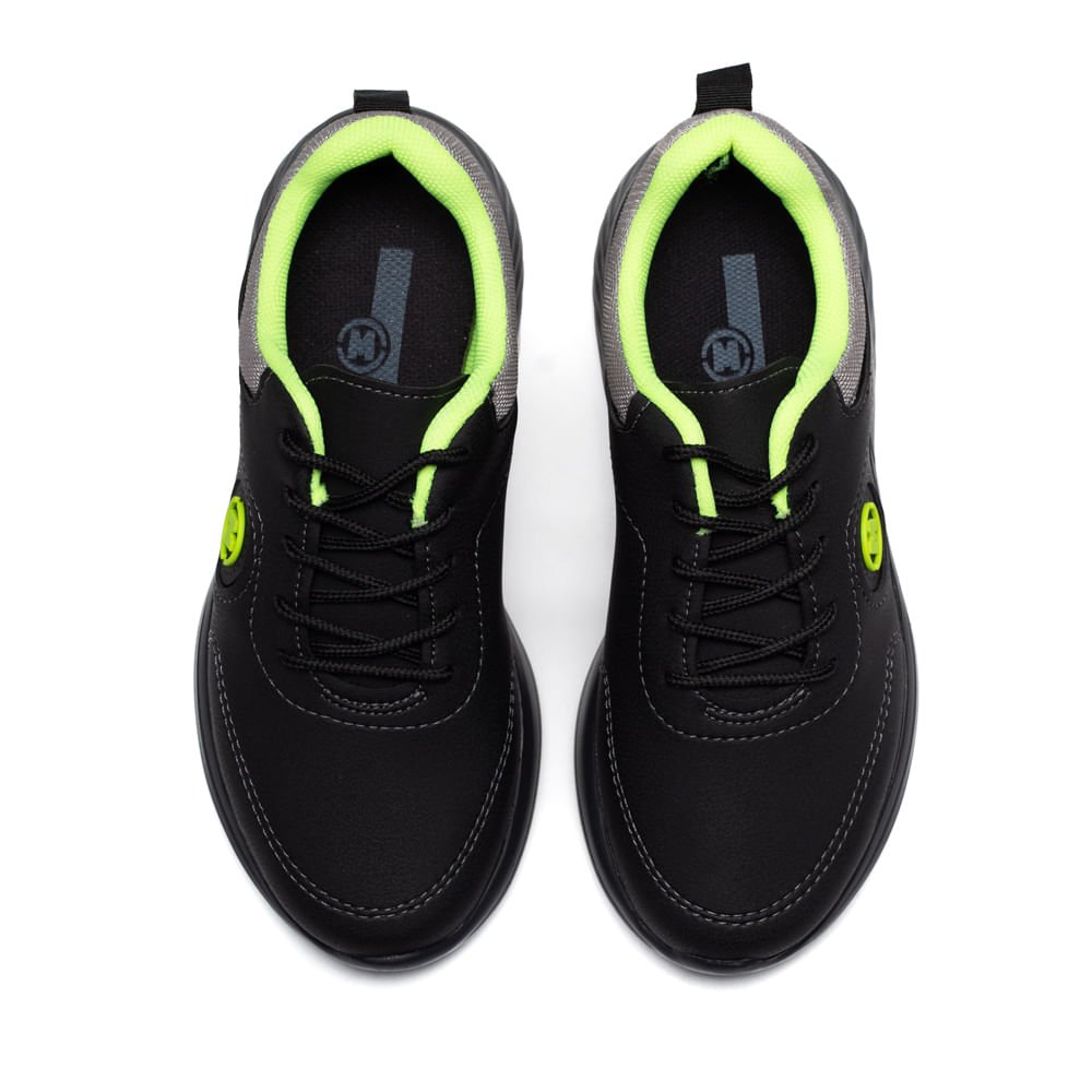 Tênis Infantil Molekinho Napa Preto/cinza Preto/Cinza 4