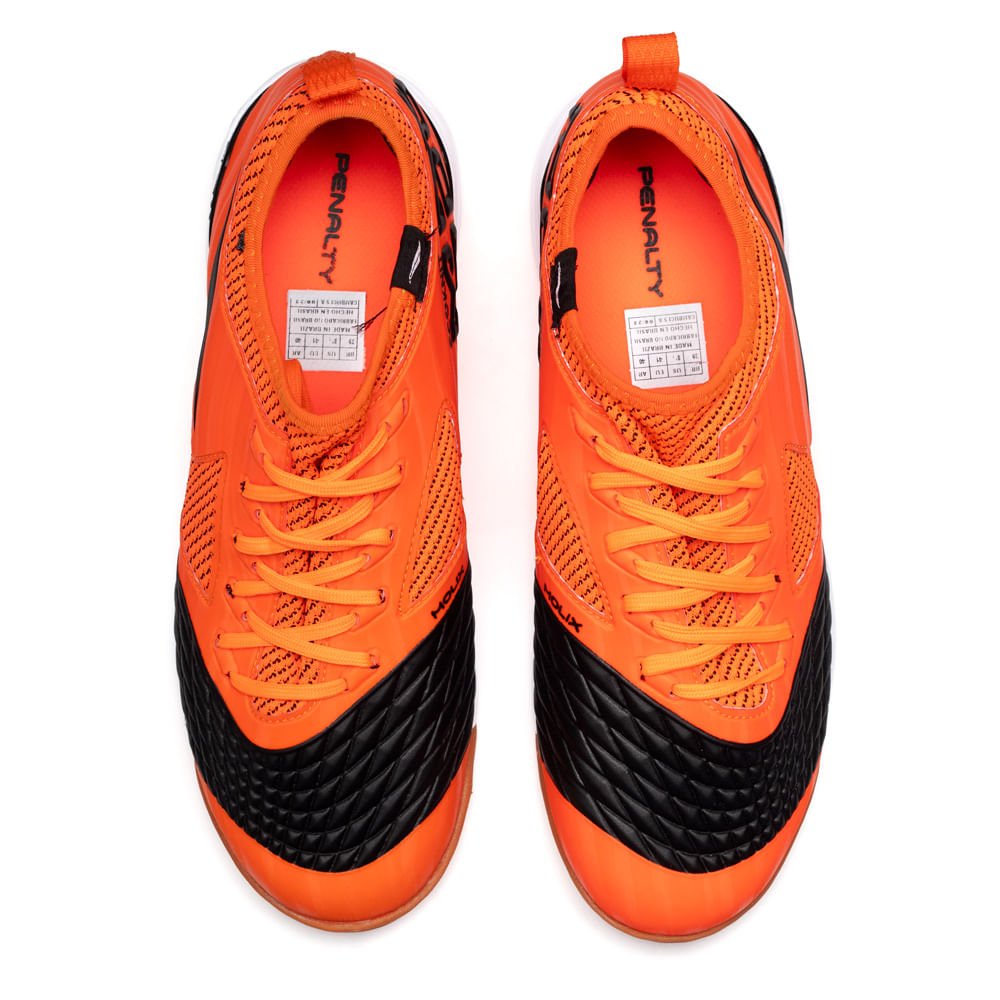 Chuteira Futsal Penalty Max 1000 Ecoknit Laranja Laranja 4
