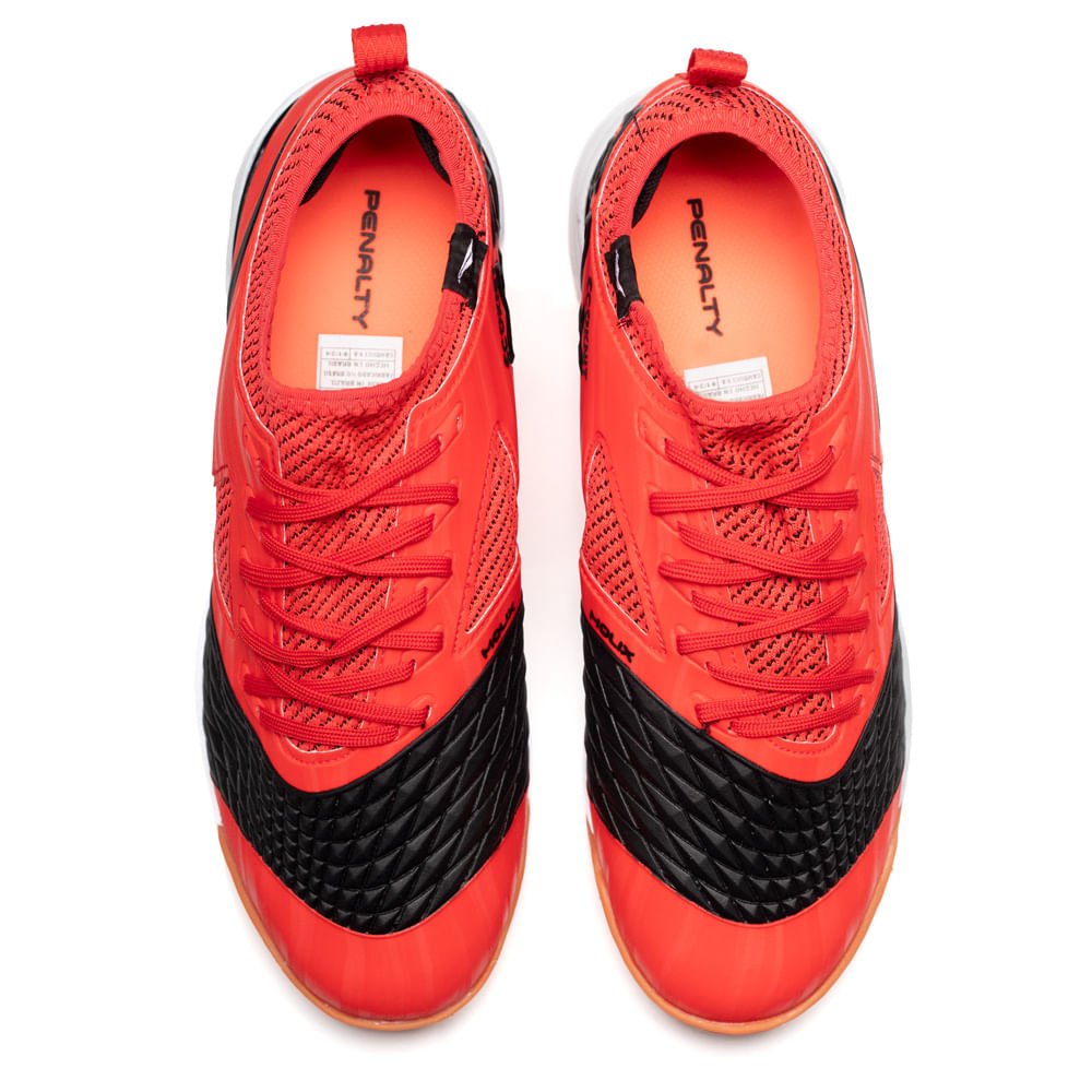 Chuteira Futsal Penalty Max 1000 Ecoknit Vermelho/preto Vermelho/Preto 4