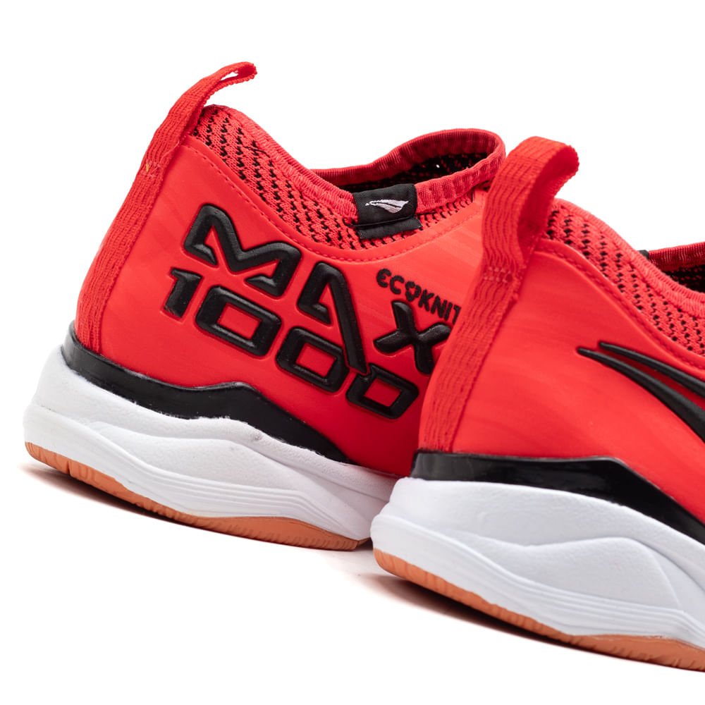Chuteira Futsal Penalty Max 1000 Ecoknit Vermelho/preto Vermelho/Preto 5
