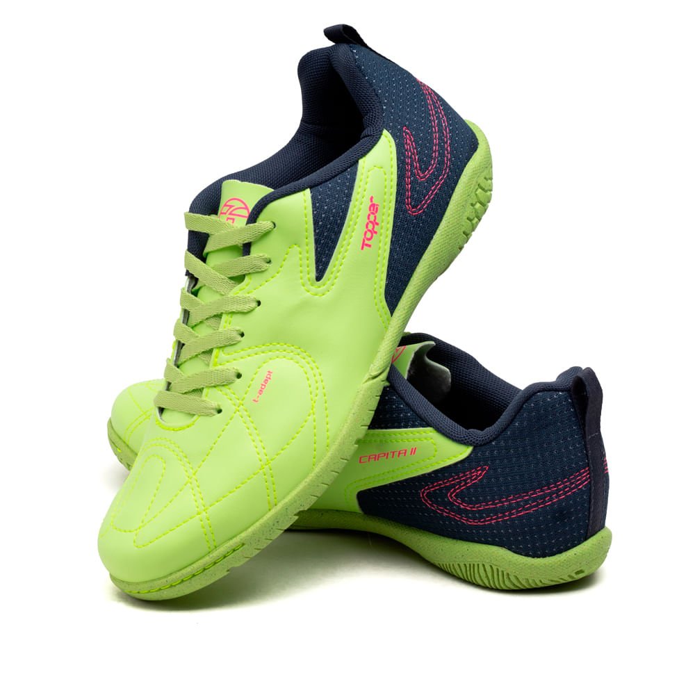 Chuteira Futsal Topper Capita II Verde/preto Verde/Preto 5