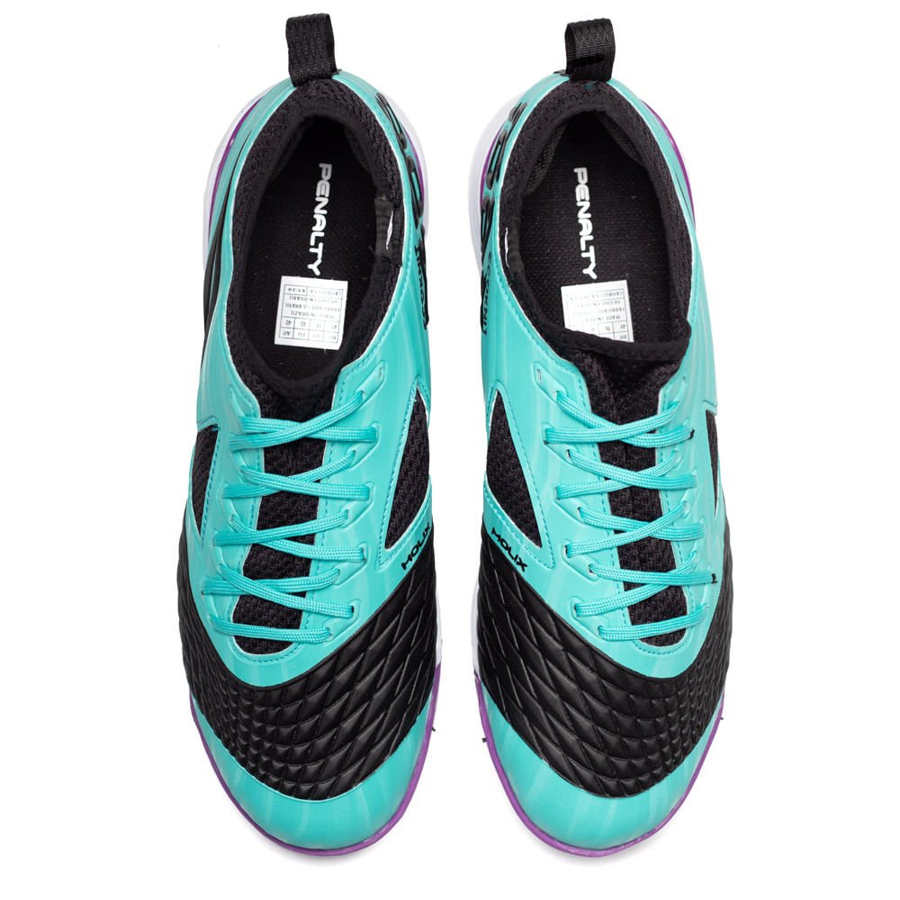 Chuteira Futsal Penalty Max 1000 Ecoknit Verde/preto Azul 4