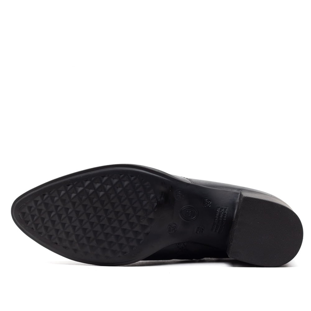 Bota Bottero Feminina Couro Burnish Feminino Preto 2