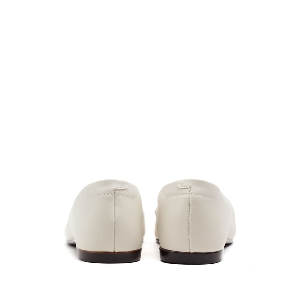 Sapatilha Moleca Napa Branco Off Branco 3