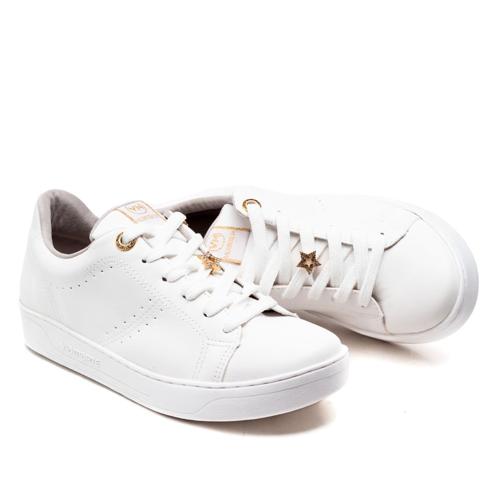 Tênis Via Marte Feminino com Pingente Estrela Branco 5