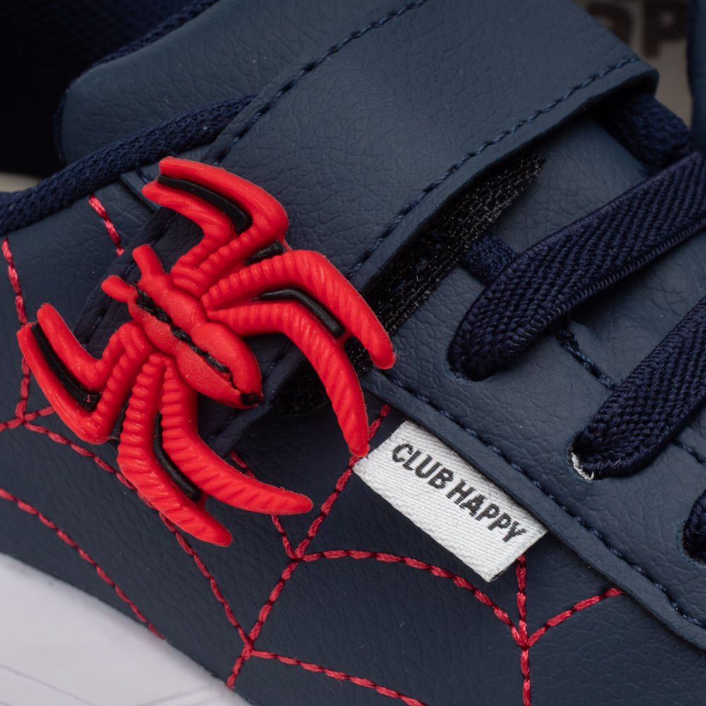 Tênis Infantil Club Happy Action Aranha Marinho Azul Marinho 6