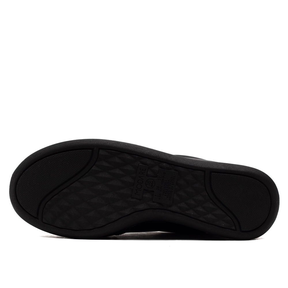 Tênis Feminino Modare Ultra conforto Casual Preto Preto 2