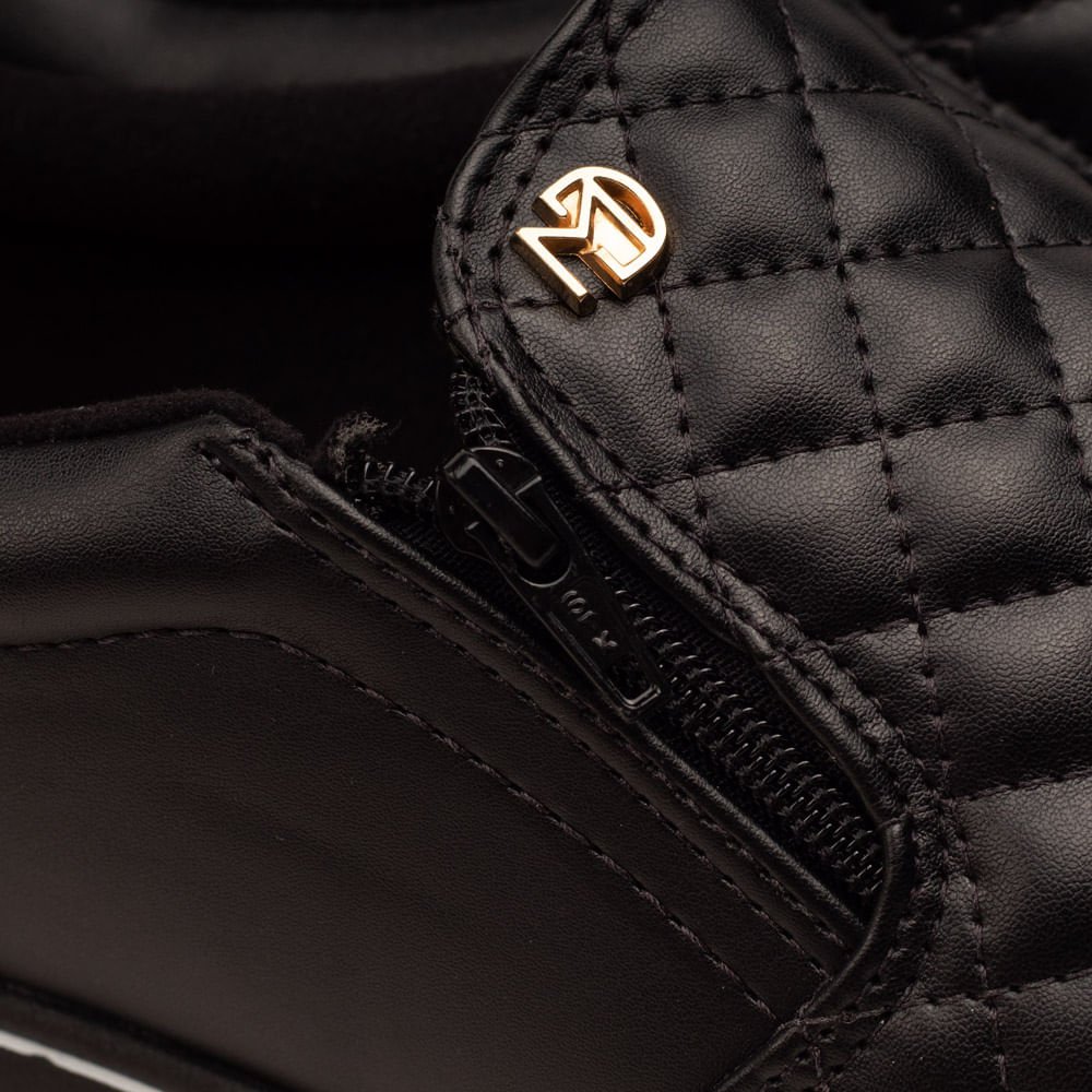 Tênis Feminino Modare Ultra conforto Casual Preto Preto 6