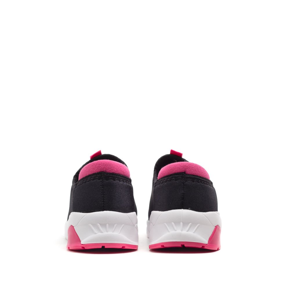 Tênis Infantil Molekinha Tecido Preto/pink Preto/Rosa 3