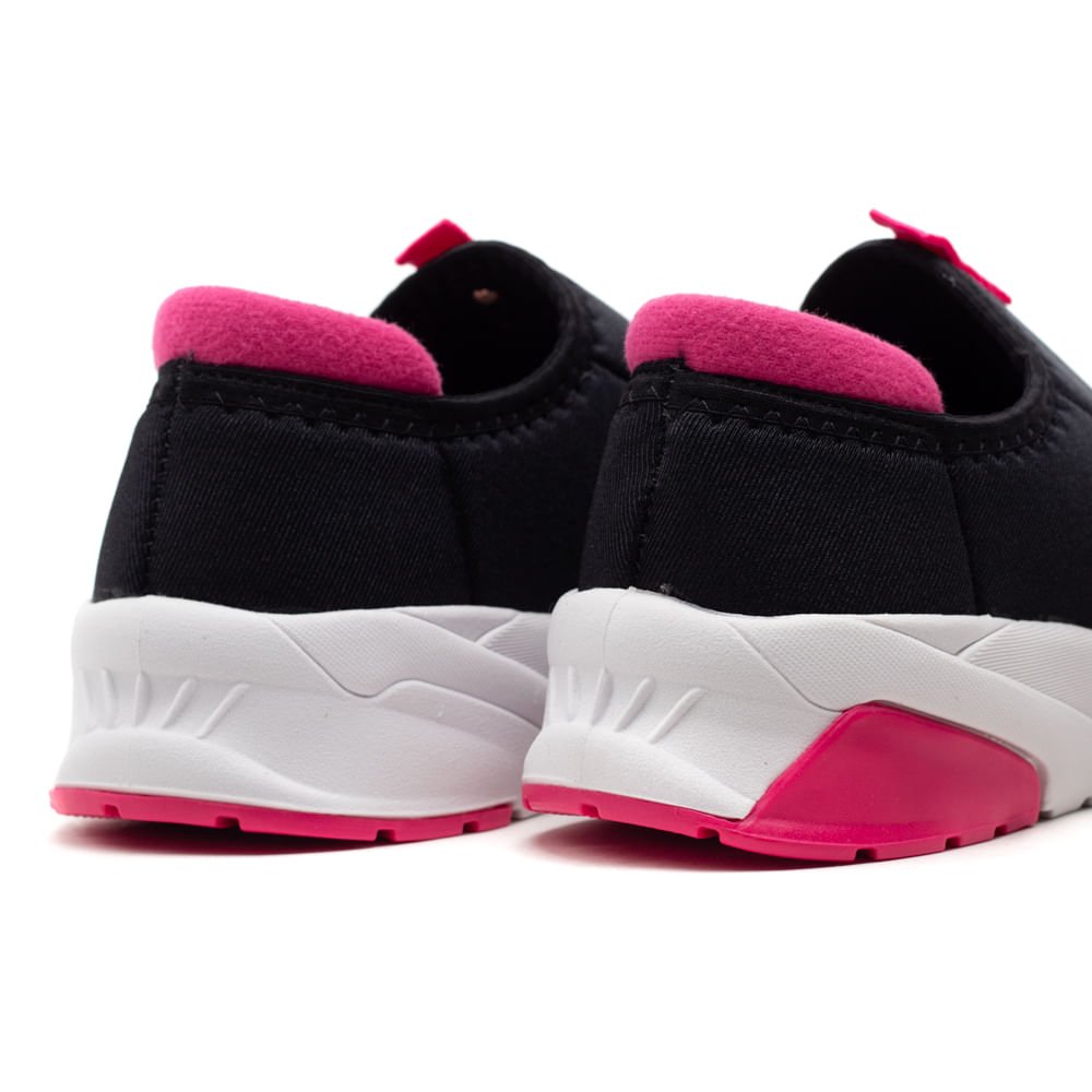 Tênis Infantil Molekinha Tecido Preto/pink Preto/Rosa 5