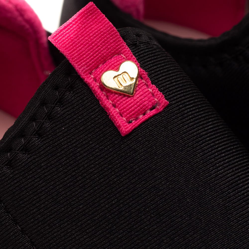 Tênis Infantil Molekinha Tecido Preto/pink Preto/Rosa 6