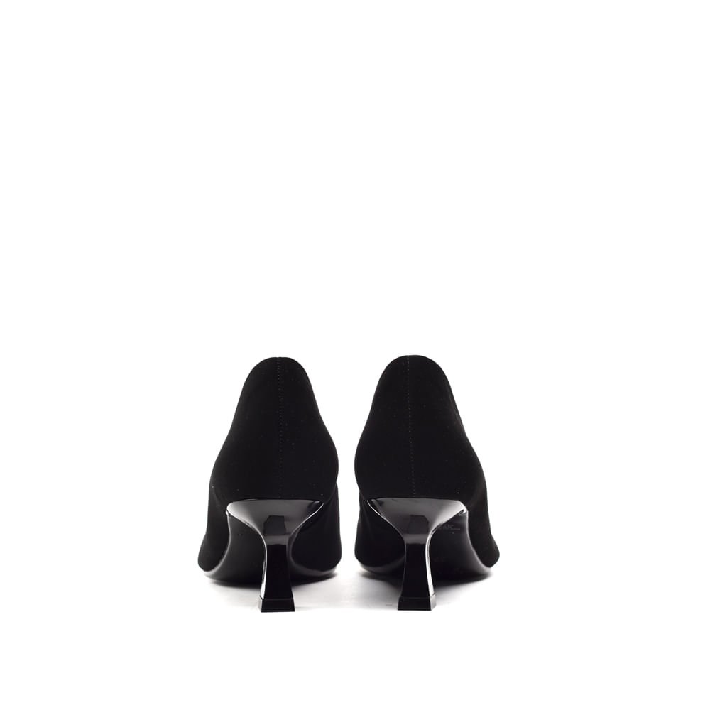 Sapato Scarpan Feminino Bebecê com Salto Taça Preto Preto 3