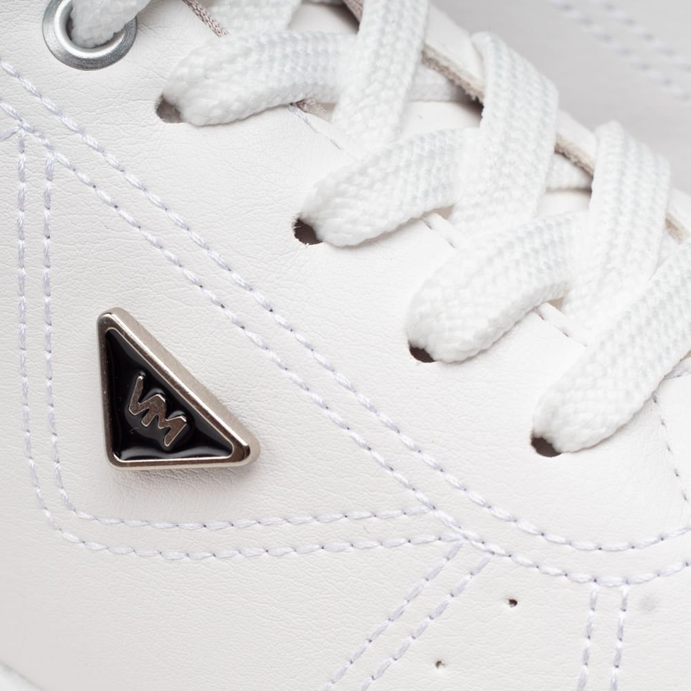 Tênis Feminino Via Marte Branco/preto Branco/Preto 5