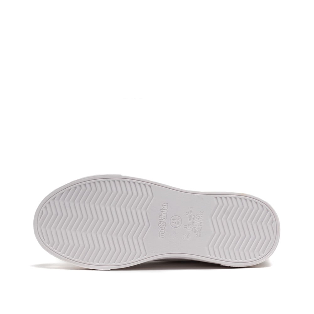 Tênis Infantil Molekinha com Detalhe em Glitter Branco Branco 2