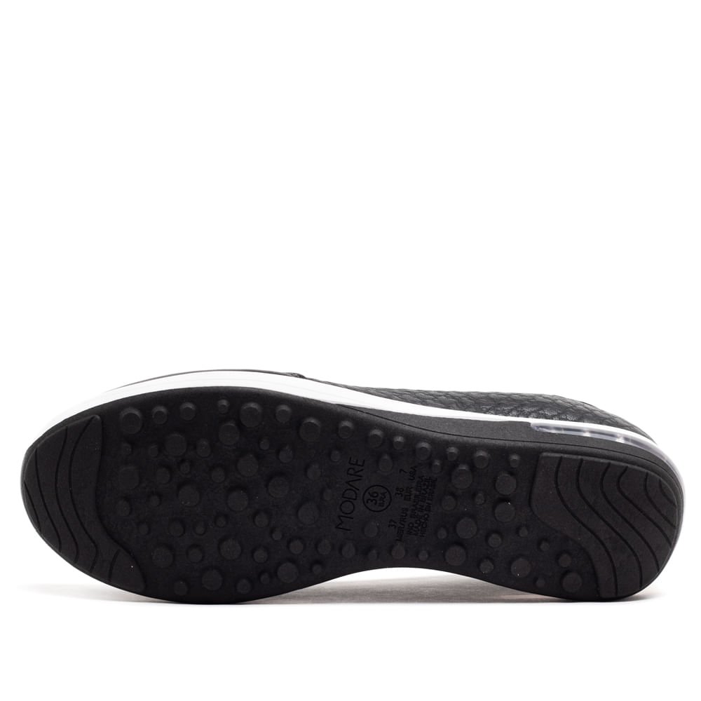 Sapato Casual Modare Napa Texturizada Feminino 1155 Preto 2