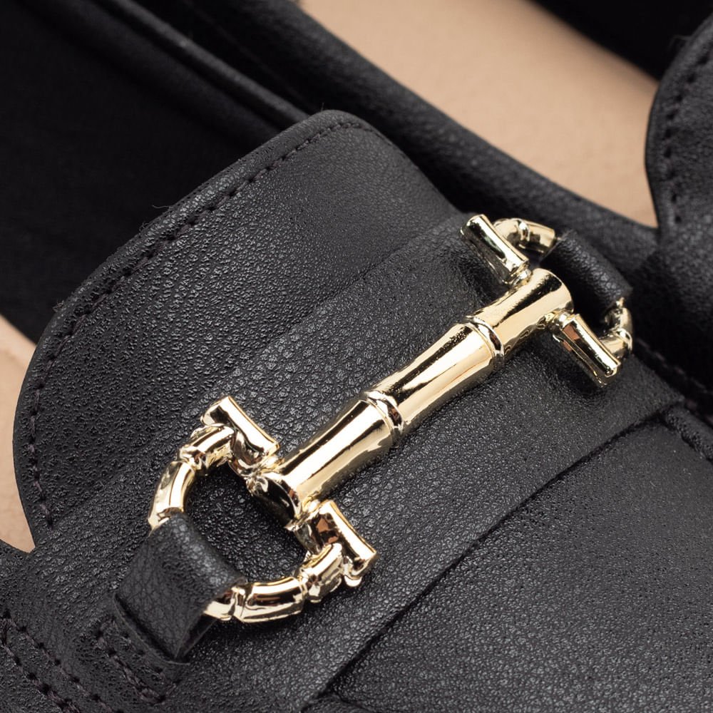 Sapato Casual Modare Anabela Fivela Feminino 1155 Preto 6