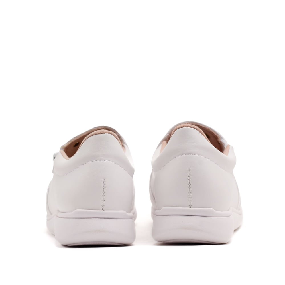 Tênis Feminino Modare Casual Matelassê Branco Branco 3