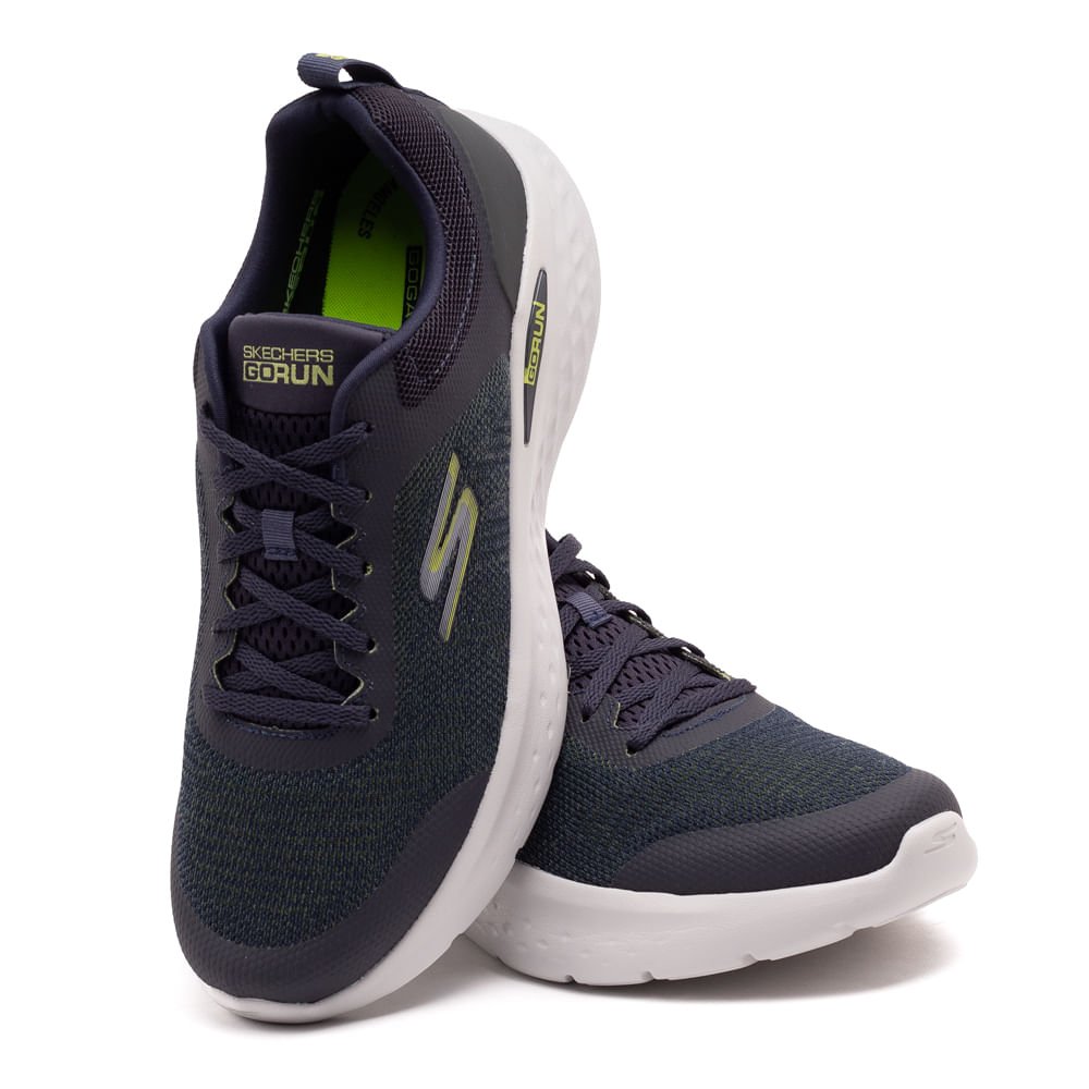 Tênis Masculino Skechers Go Run Lite Cinza Escuro Cinza Escuro 5