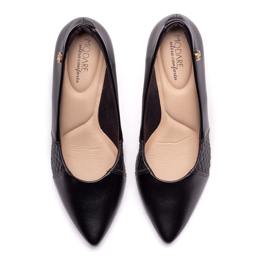 Scarpin Modare Detalhe Matelassê 1155 Preto 4