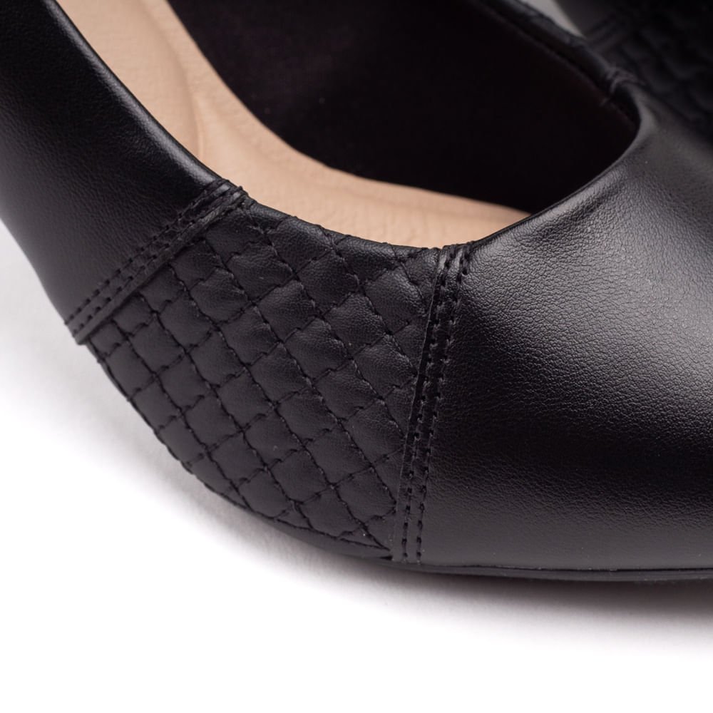 Scarpin Modare Detalhe Matelassê 1155 Preto 6