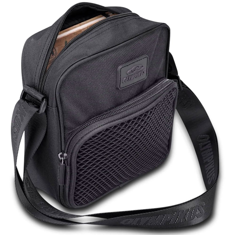 Bolsa Unissex Olympikus Shoulder Bag Preto Preto 5