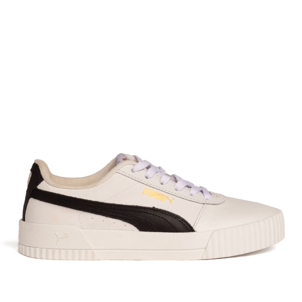 Tênis Feminino Puma Carina Branco e Preto