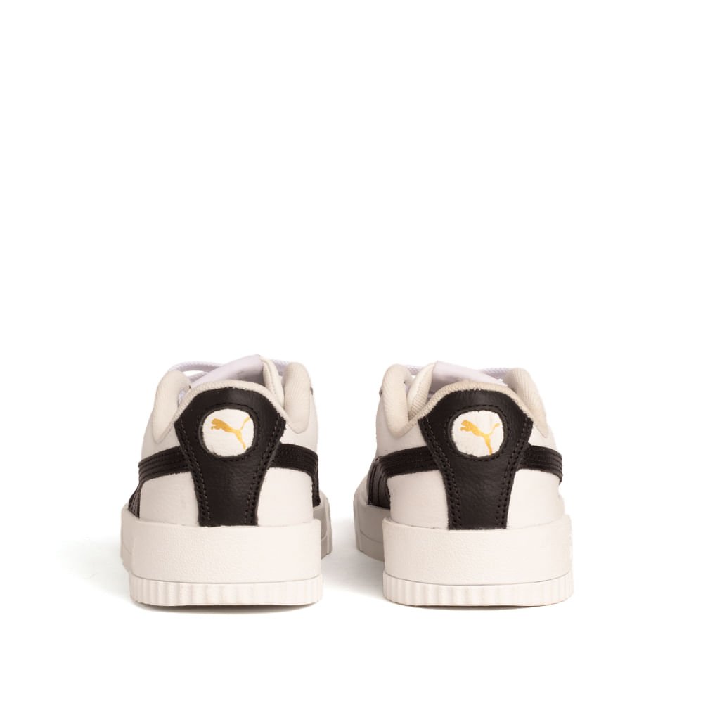 Tênis Feminino Puma Carina Branco e Preto Branco/Preto 3