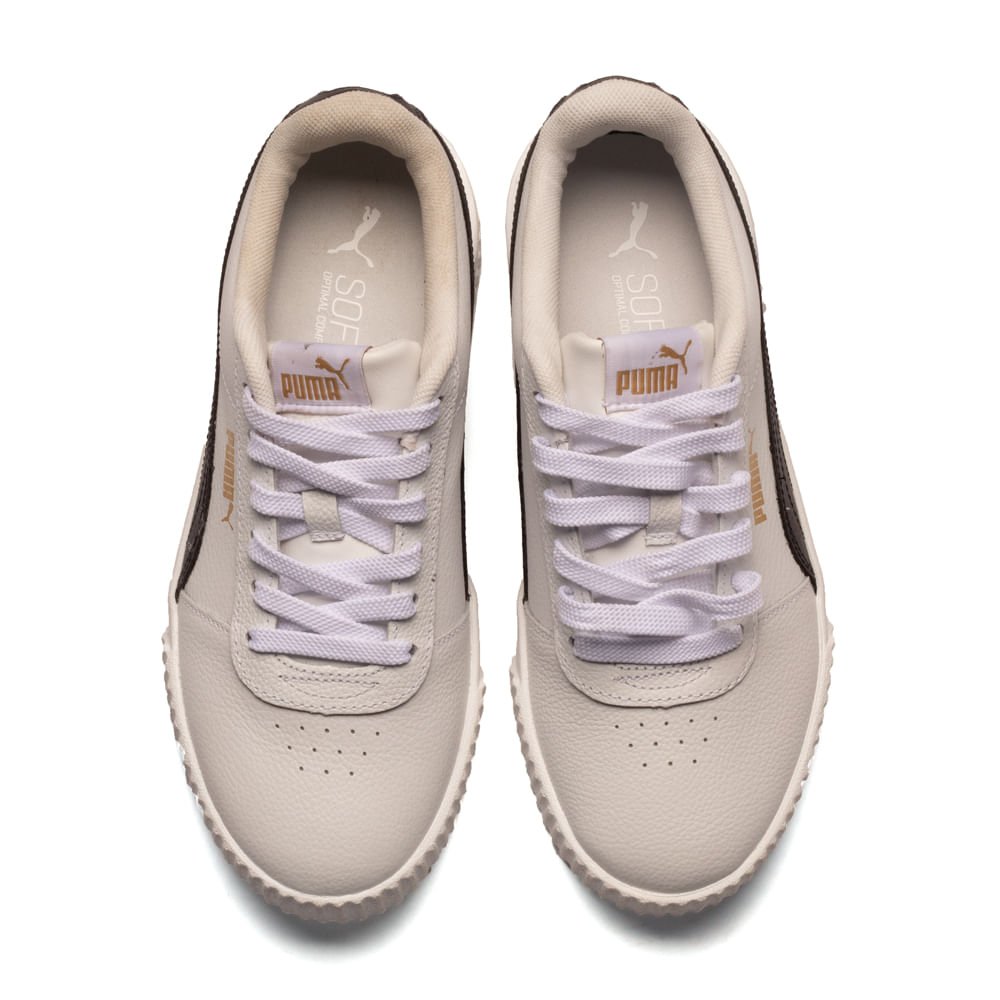 Tênis Feminino Puma Carina Branco e Preto Branco/Preto 4