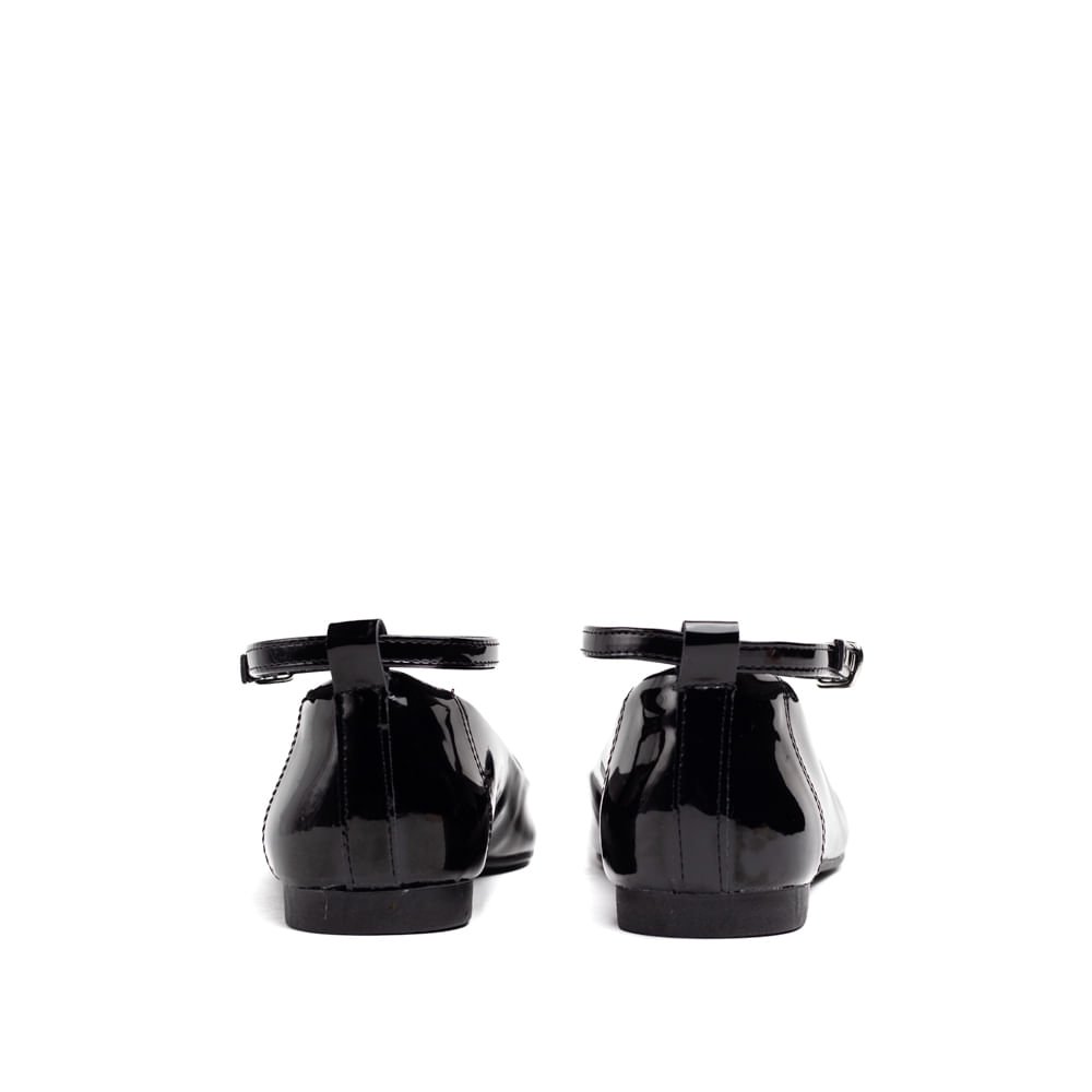 Sapatilha Via Marte Verniz Preto Preto 3