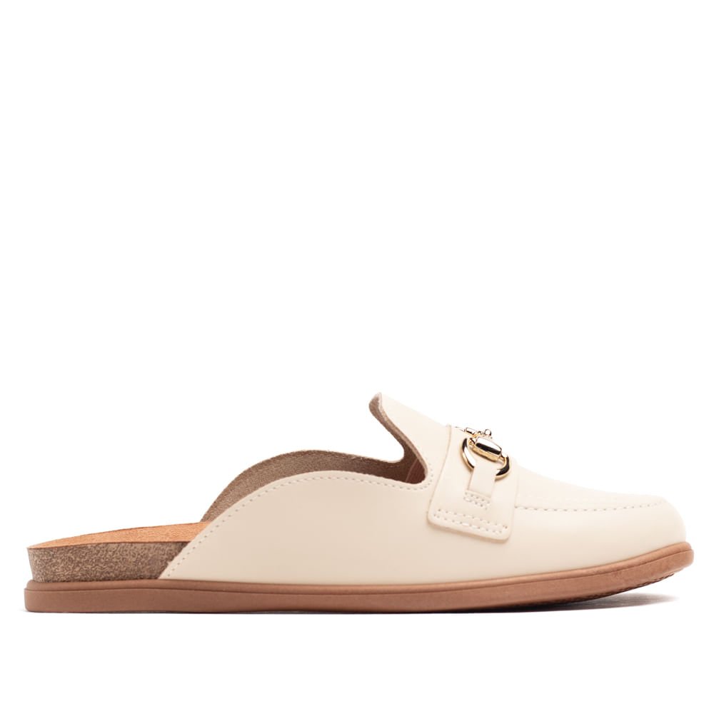 Mule Feminino Beira Rio Creme Bege 1