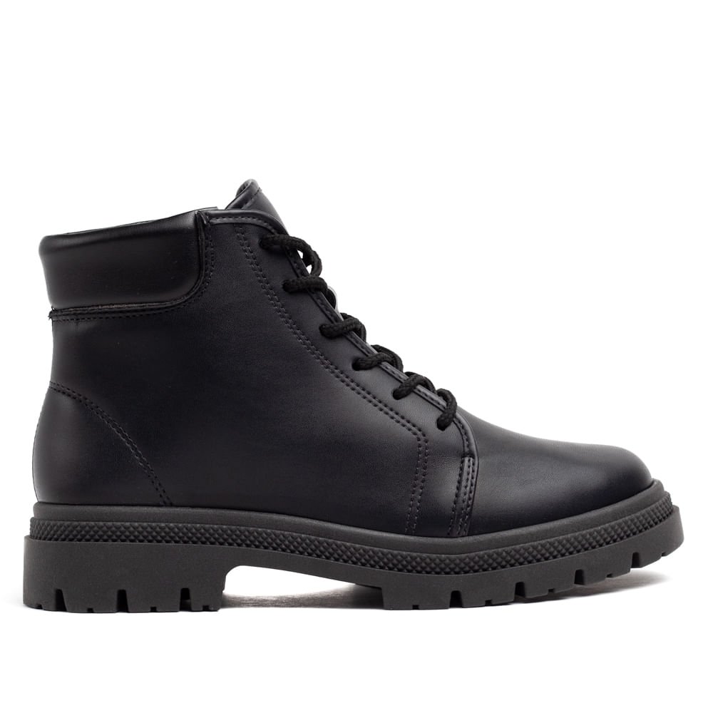 Coturno Feminino Moleca Tratorado Preto