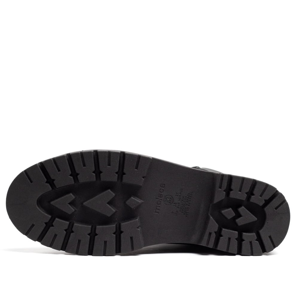 Coturno Feminino Moleca Tratorado Preto Preto 2