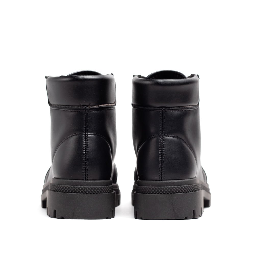 Coturno Feminino Moleca Tratorado Preto Preto 3