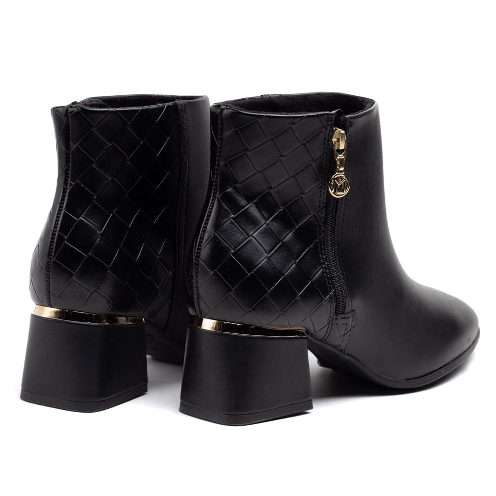 Bota Modare Feminina Cano Curto Tresse Feminino Preto 6