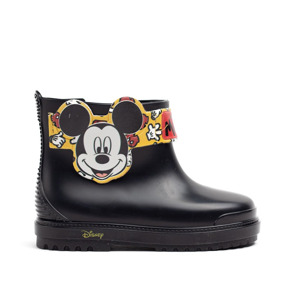 Bota Infantil Grendene Disney BFF Baby Preto/amarelo