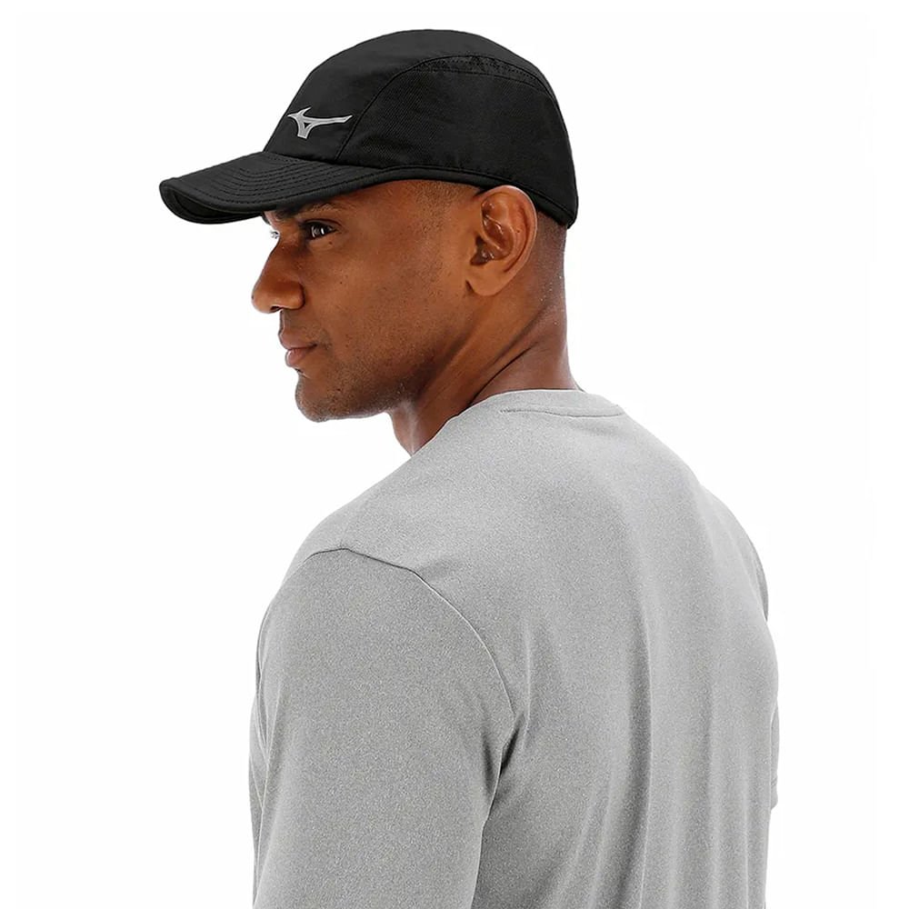 Boné Unissex Mizuno Run Sky Preto Preto 4