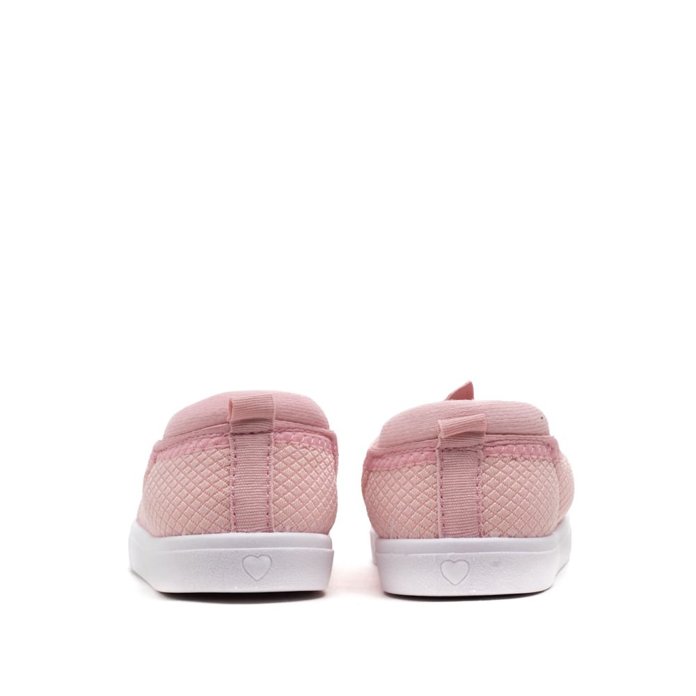 Tênis Infantil Molekinha Slip On Tecido Rosa Claro Rosa 3