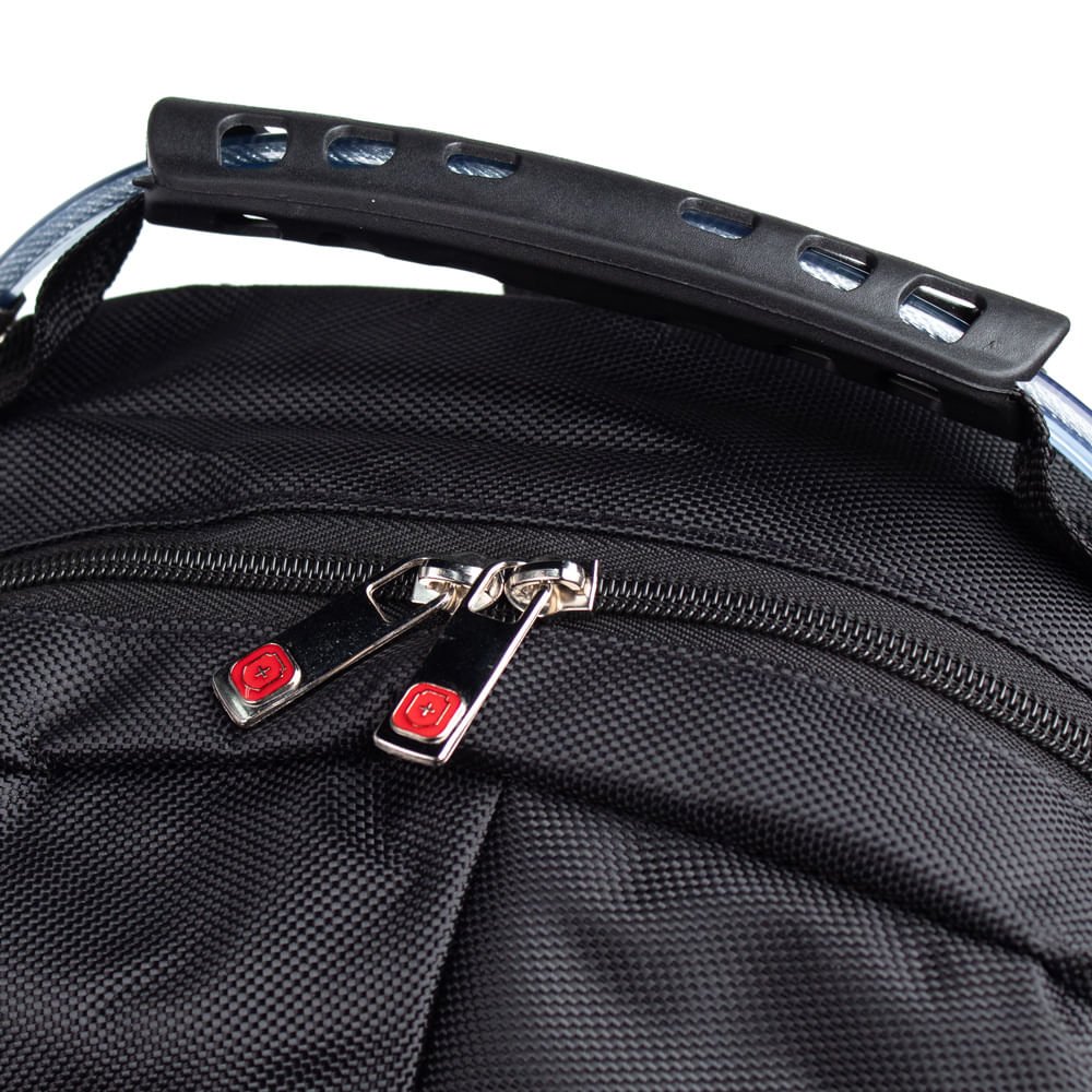 Mochila Executiva Swissland Preto/cinza Preto 5
