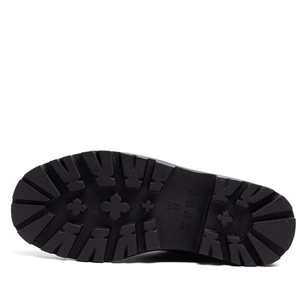 Coturno Feminino Ramarim Tratorado Preto Preto 2