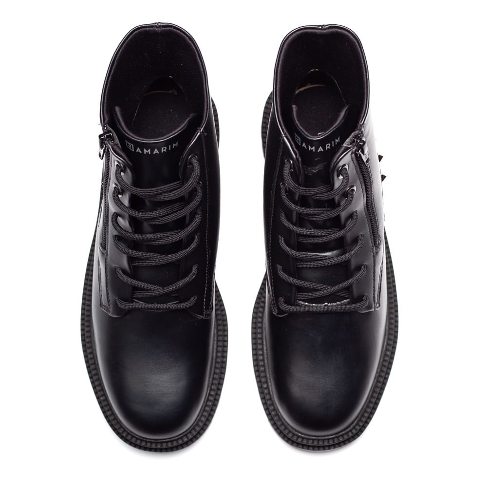 Coturno Feminino Ramarim Tratorado Preto Preto 4